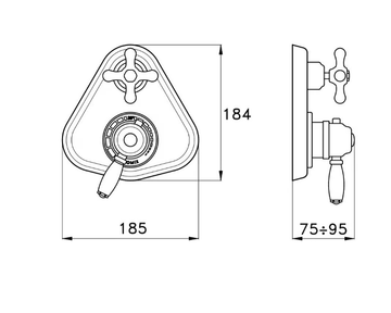 ROMA IS3292 ROMA - Thermostatic shower mixer by RUBINETTERIE STELLA - view 3